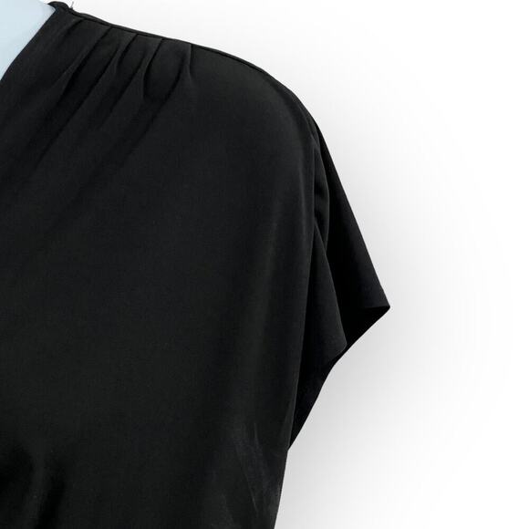 Lane Bryant V-Neck Dress Black Short Sleeve Size 18/20 - Picture 6 of 9